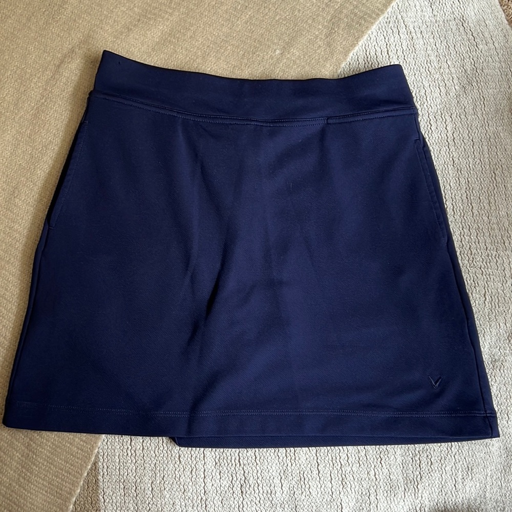 Callaway Golf Solid Skort- Navy, size Small